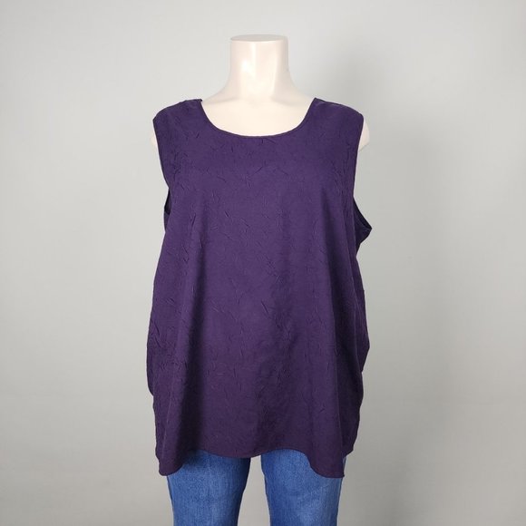 Penningtons Purple Sleeveless Top Size 5X - Picture 1 of 8